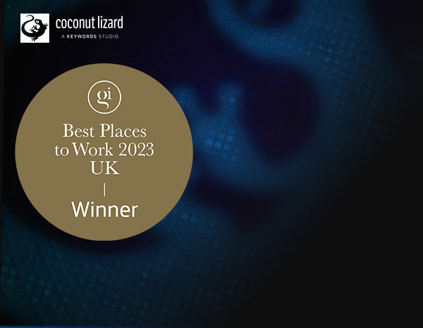 Coconut Lizard recognised as a GamesIndustry.biz Best Place to Work for 2023